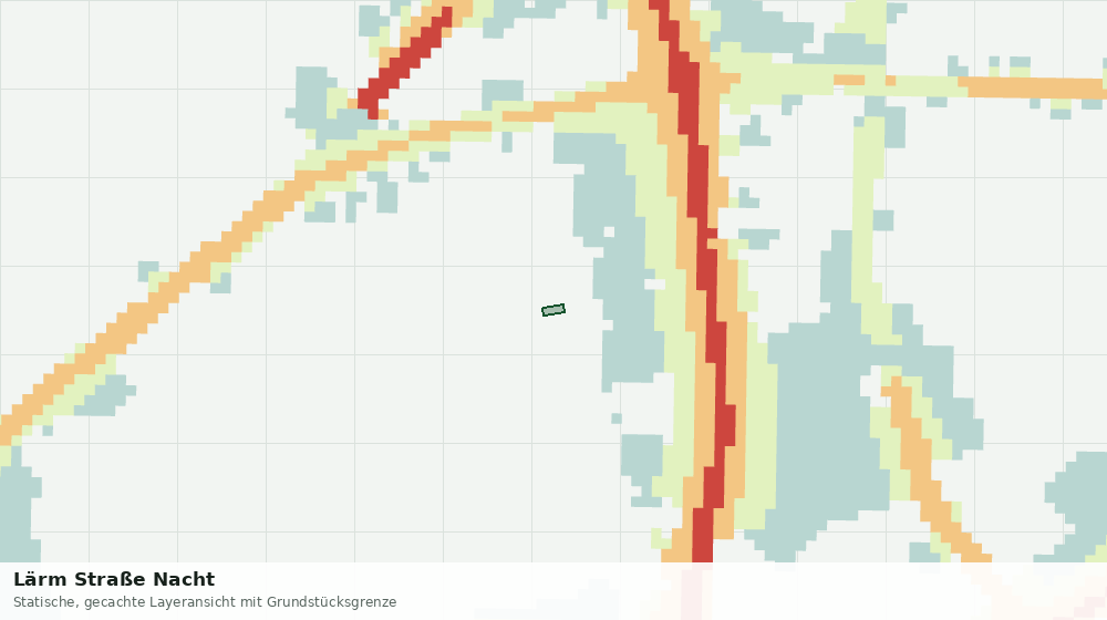 Statische Kartenansicht: Lärm Straße Nacht