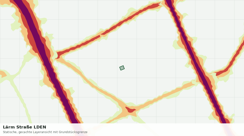 Statische Kartenansicht: Lärm Straße LDEN
