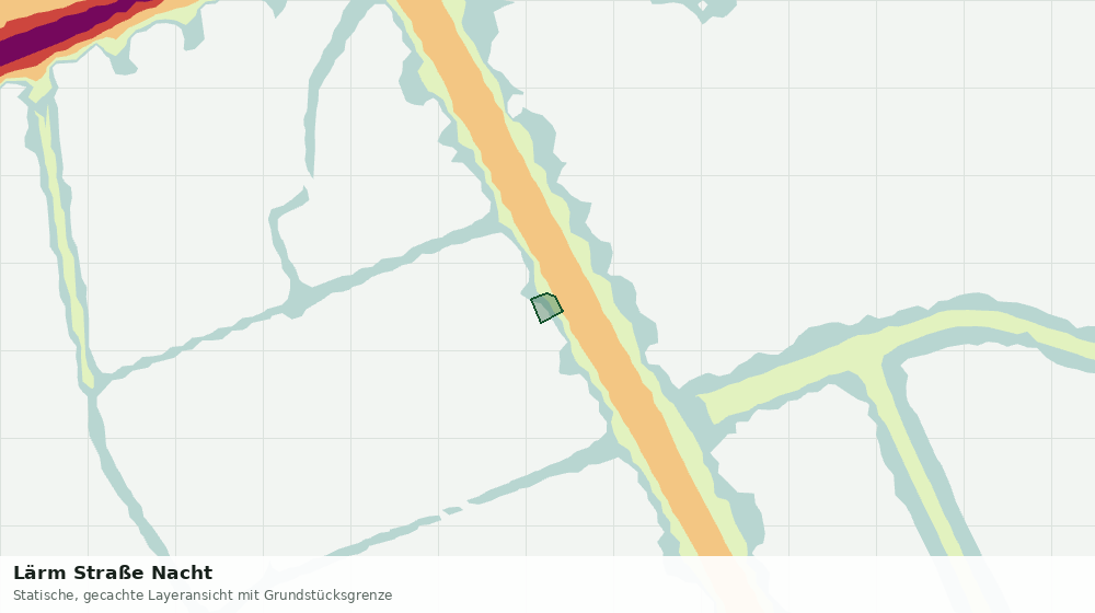 Statische Kartenansicht: Lärm Straße Nacht