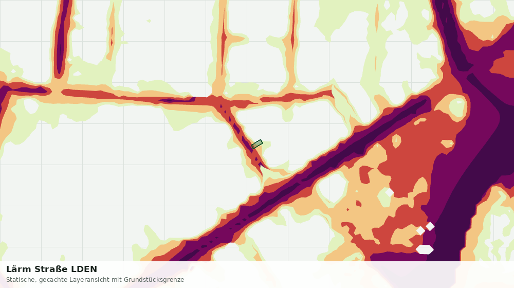 Statische Kartenansicht: Lärm Straße LDEN