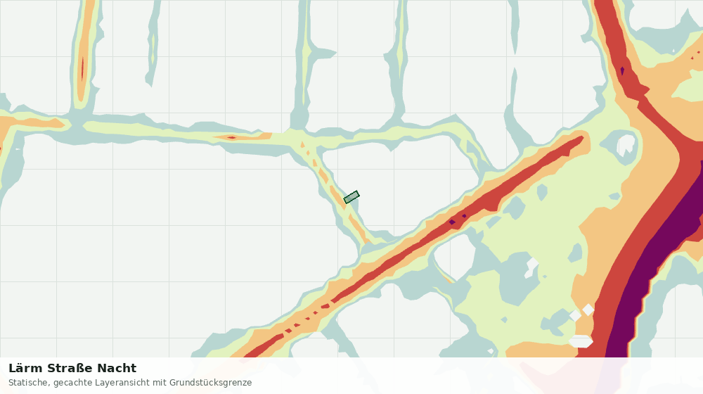 Statische Kartenansicht: Lärm Straße Nacht