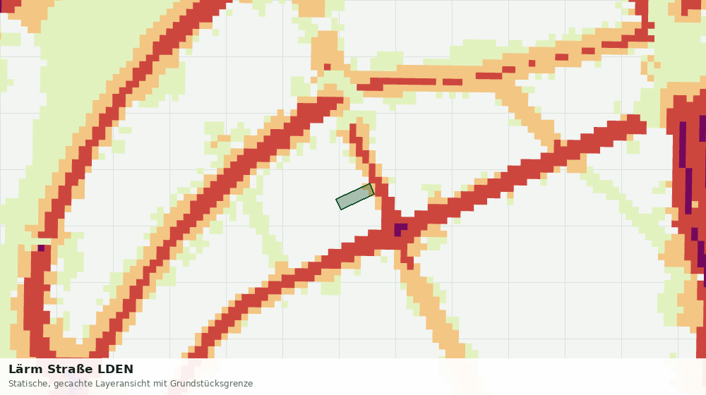Statische Kartenansicht: Lärm Straße LDEN