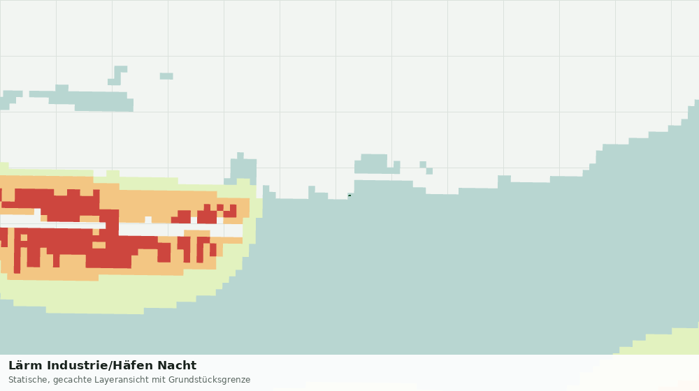 Statische Kartenansicht: Lärm Industrie/Häfen Nacht