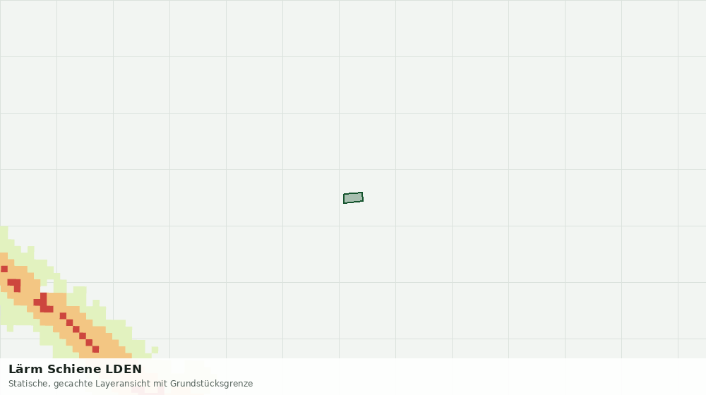 Statische Kartenansicht: Lärm Schiene LDEN