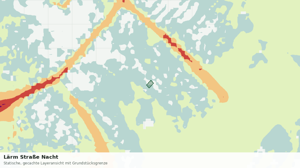 Statische Kartenansicht: Lärm Straße Nacht