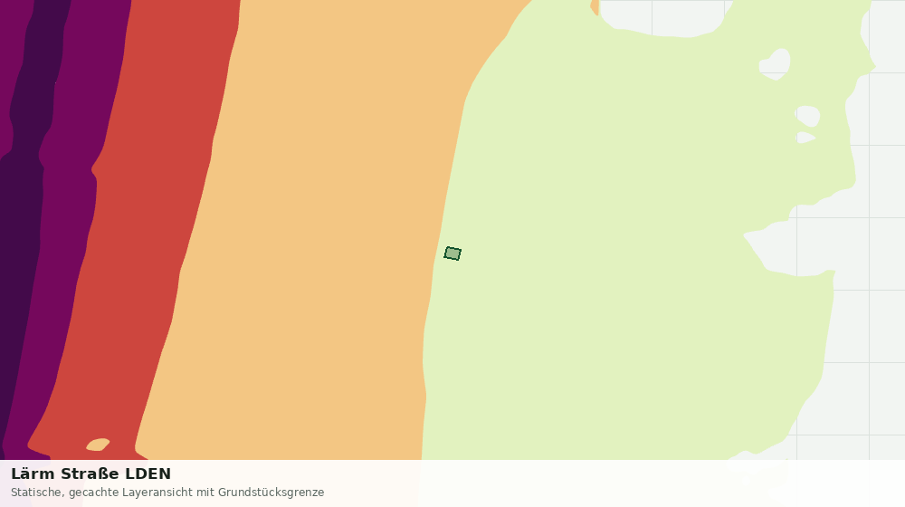 Statische Kartenansicht: Lärm Straße LDEN