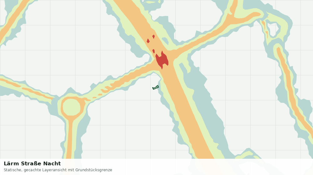 Statische Kartenansicht: Lärm Straße Nacht