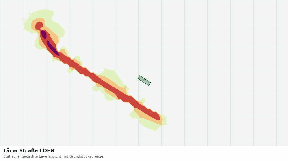 Statische Kartenansicht: Lärm Straße LDEN