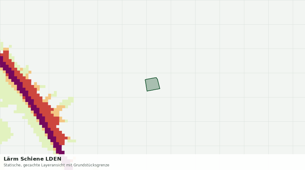 Statische Kartenansicht: Lärm Schiene LDEN