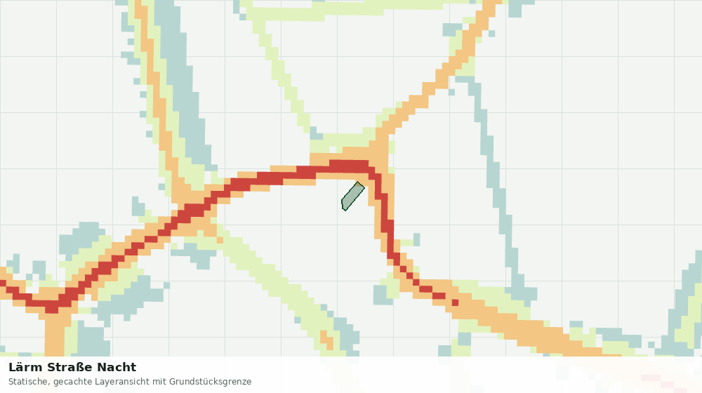 Statische Kartenansicht: Lärm Straße Nacht