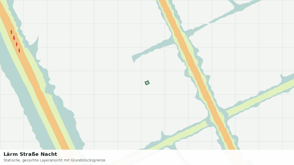 Statische Kartenansicht: Lärm Straße Nacht