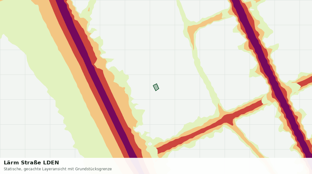 Statische Kartenansicht: Lärm Straße LDEN