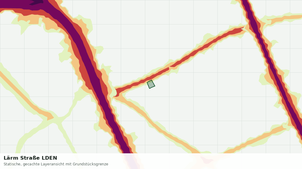 Statische Kartenansicht: Lärm Straße LDEN