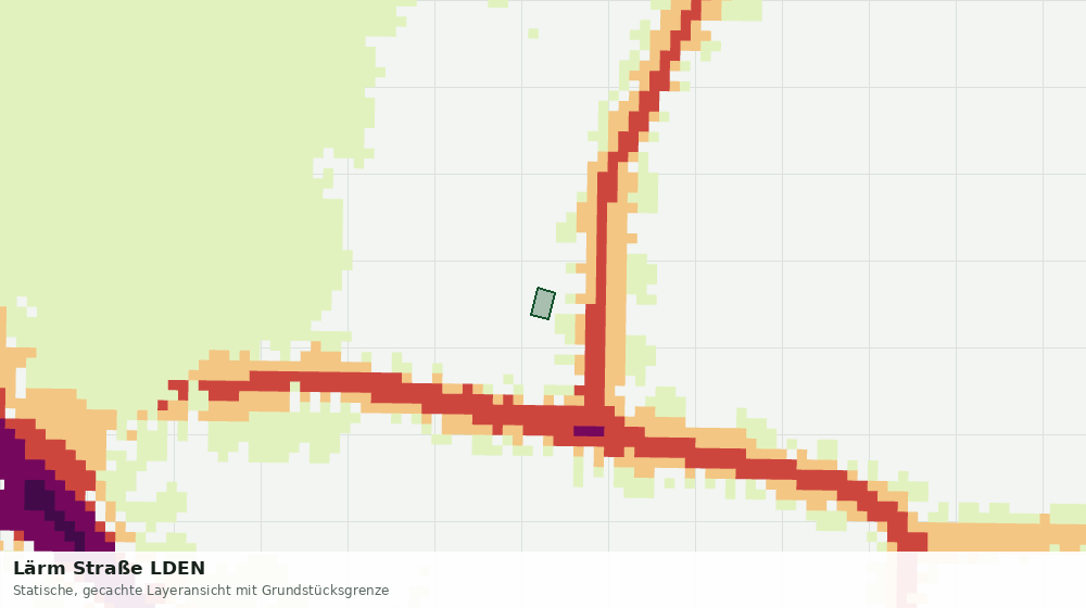 Statische Kartenansicht: Lärm Straße LDEN