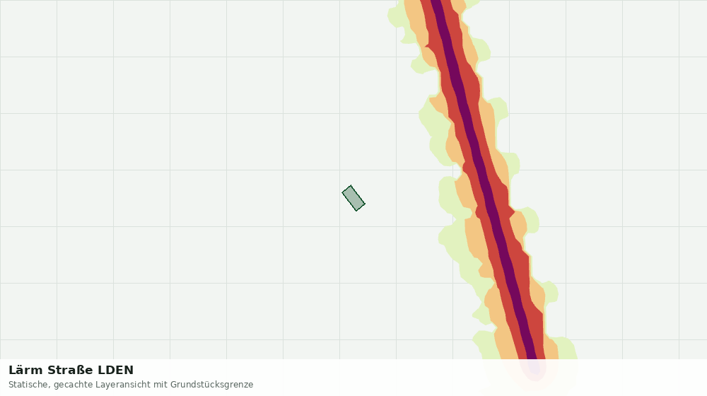 Statische Kartenansicht: Lärm Straße LDEN