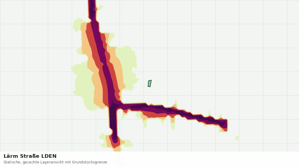 Statische Kartenansicht: Lärm Straße LDEN