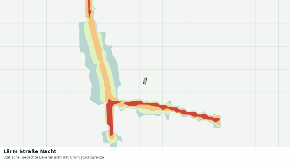 Statische Kartenansicht: Lärm Straße Nacht