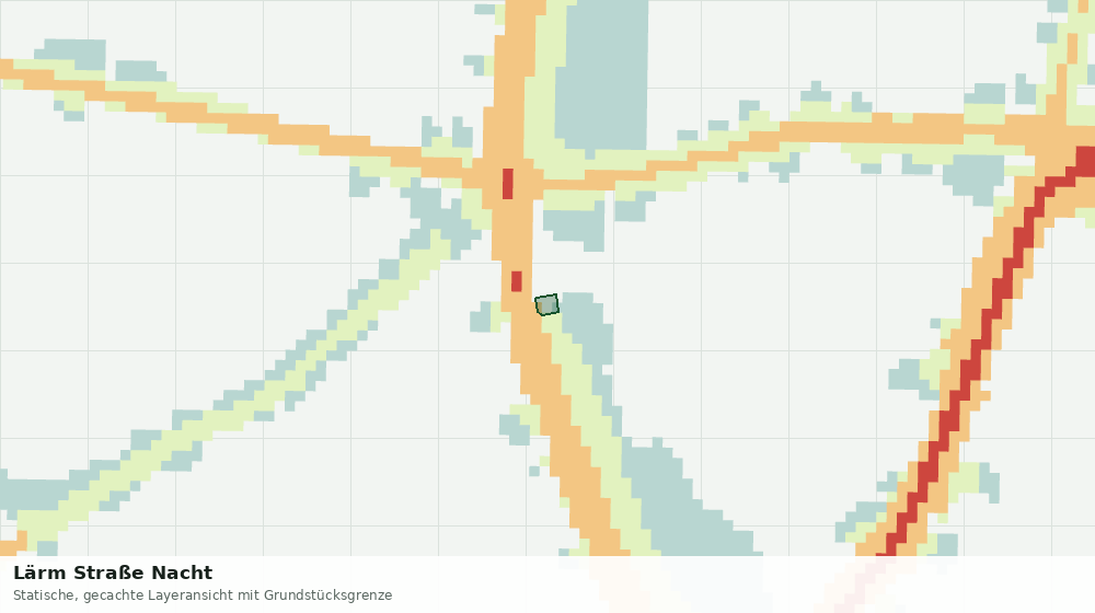 Statische Kartenansicht: Lärm Straße Nacht