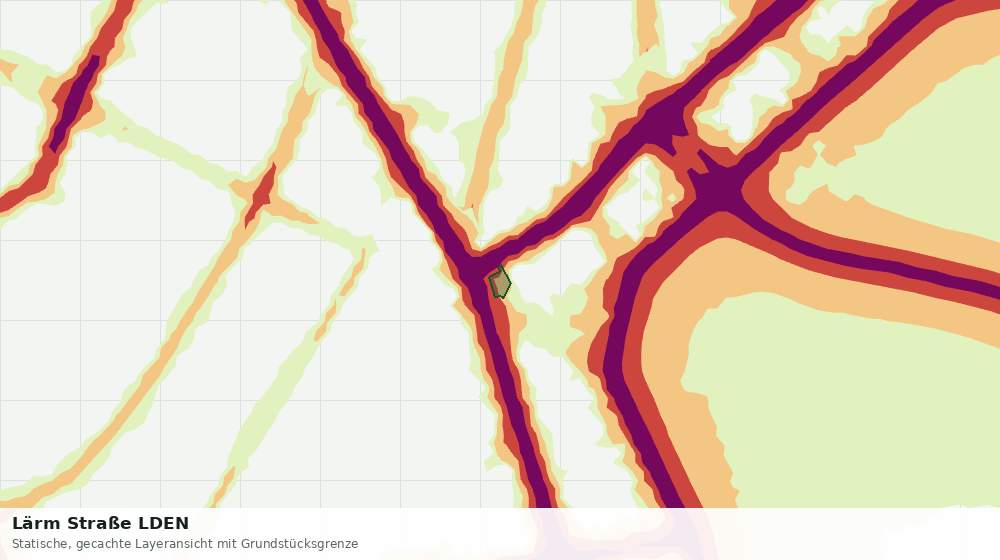 Statische Kartenansicht: Lärm Straße LDEN