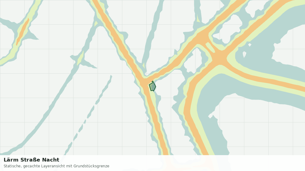 Statische Kartenansicht: Lärm Straße Nacht
