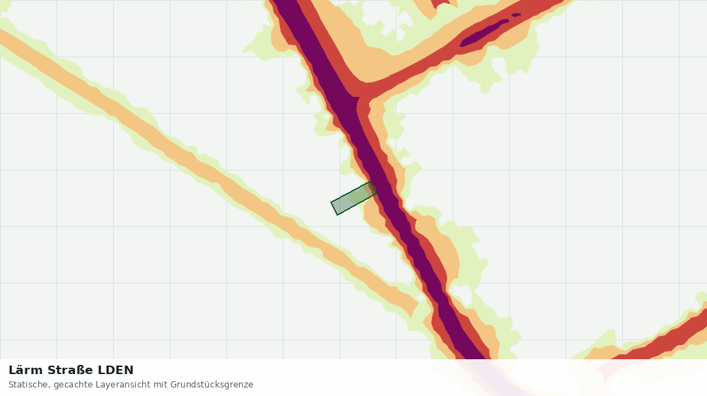 Statische Kartenansicht: Lärm Straße LDEN