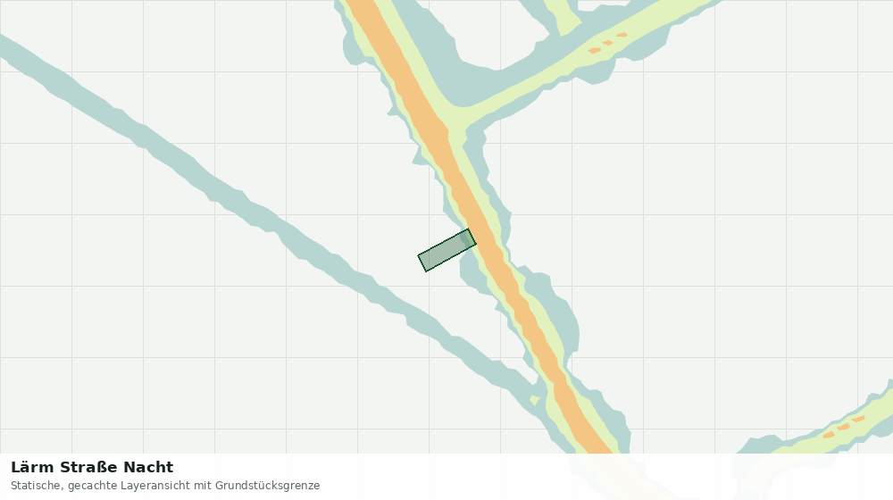 Statische Kartenansicht: Lärm Straße Nacht