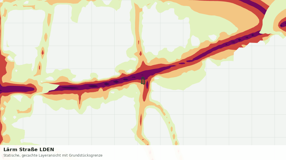 Statische Kartenansicht: Lärm Straße LDEN