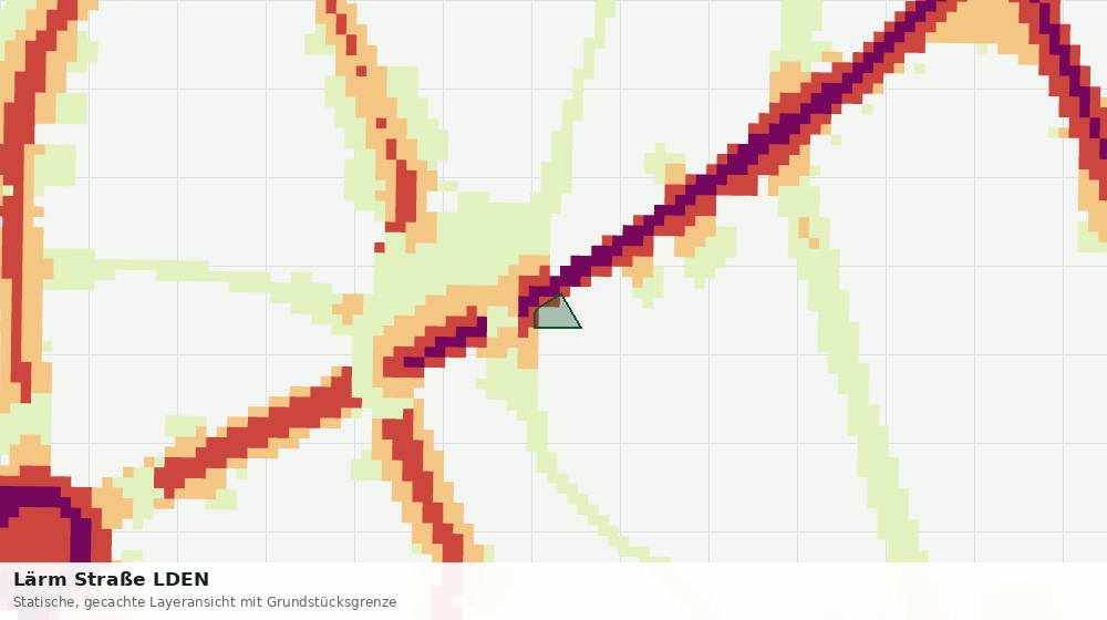 Statische Kartenansicht: Lärm Straße LDEN