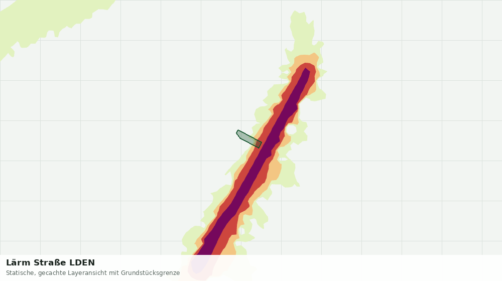 Statische Kartenansicht: Lärm Straße LDEN