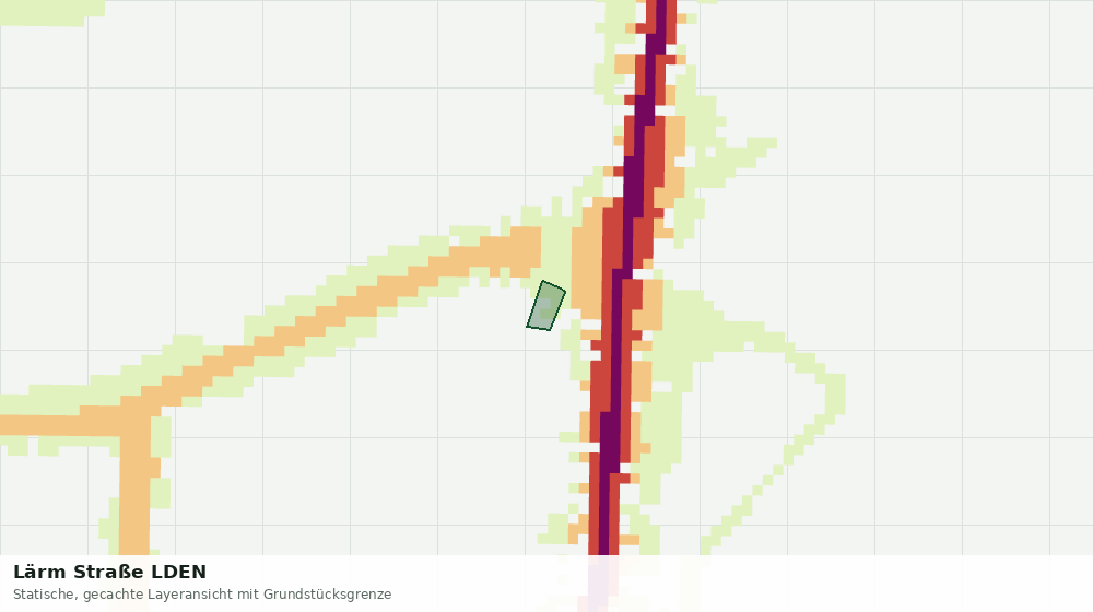 Statische Kartenansicht: Lärm Straße LDEN
