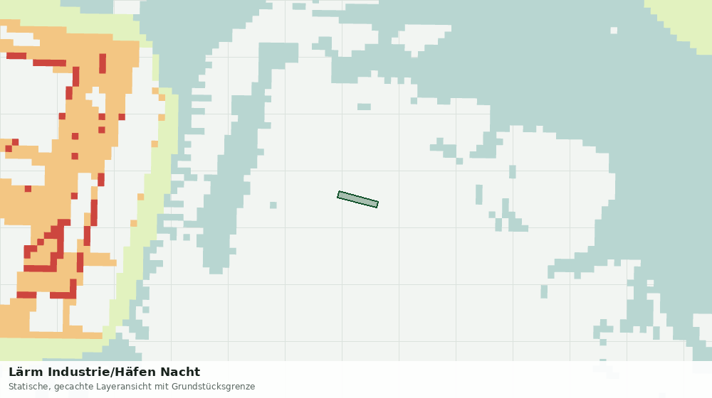 Statische Kartenansicht: Lärm Industrie/Häfen Nacht