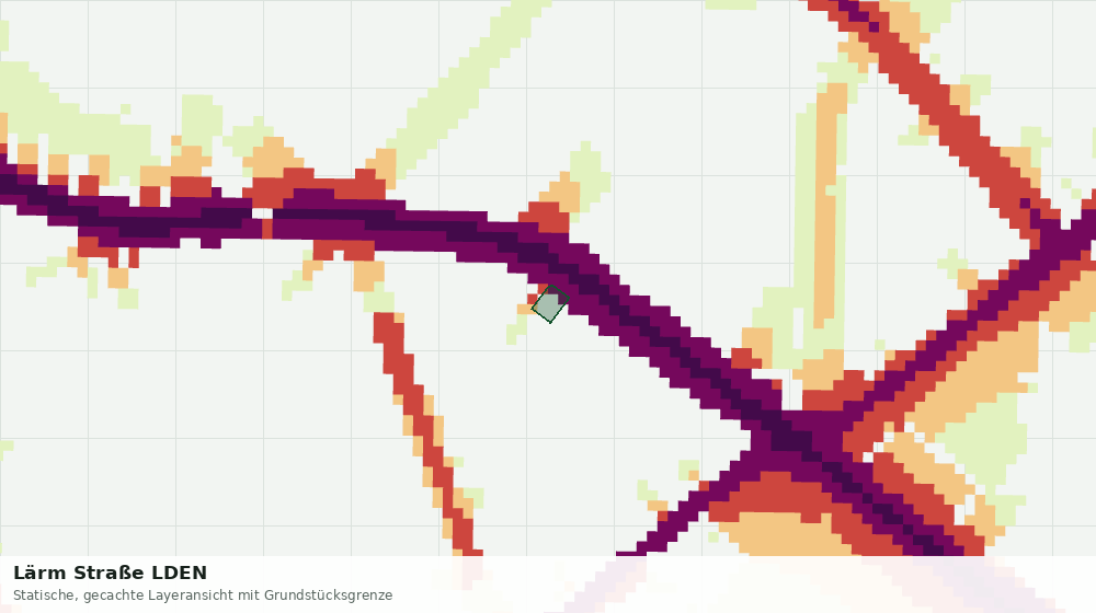 Statische Kartenansicht: Lärm Straße LDEN