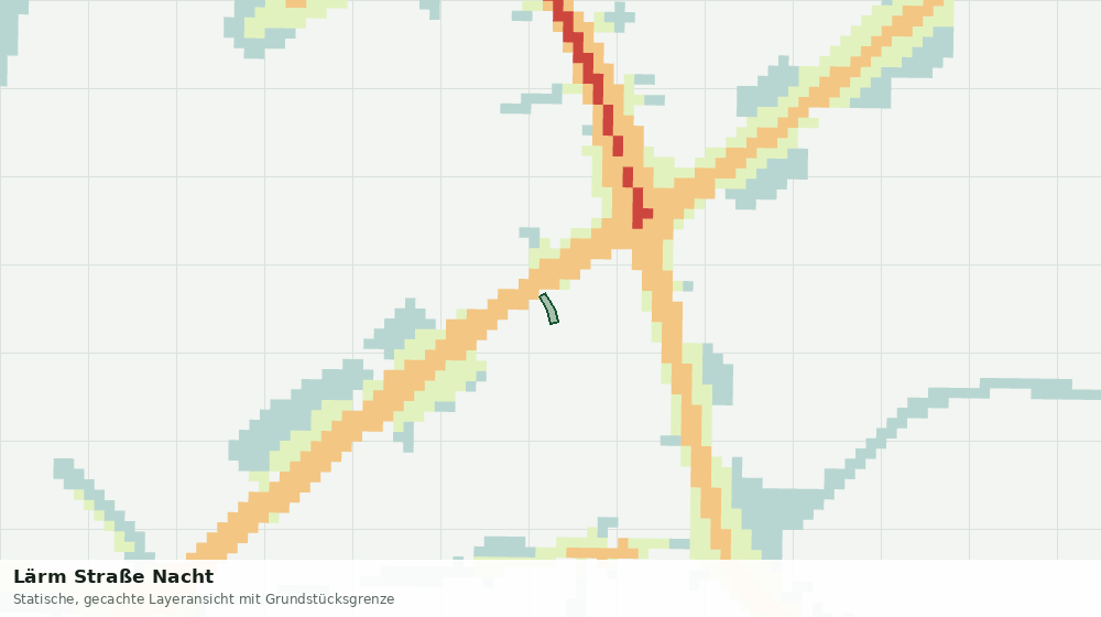 Statische Kartenansicht: Lärm Straße Nacht