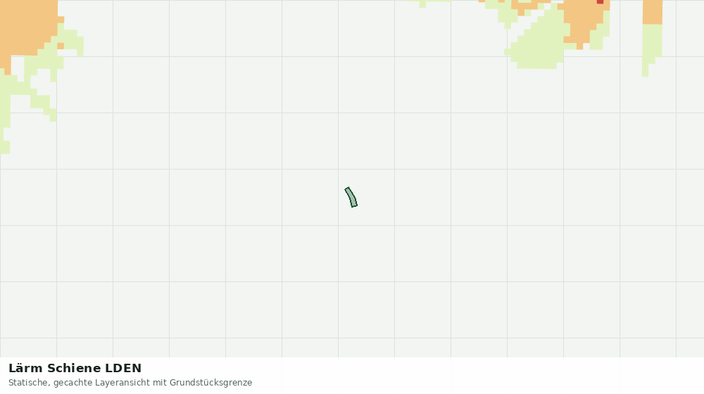 Statische Kartenansicht: Lärm Schiene LDEN