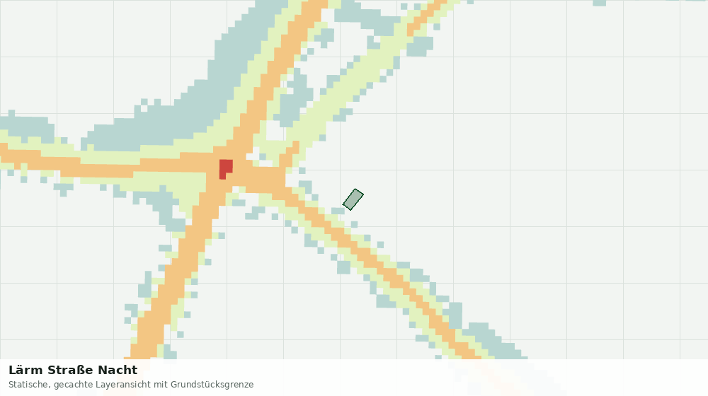 Statische Kartenansicht: Lärm Straße Nacht