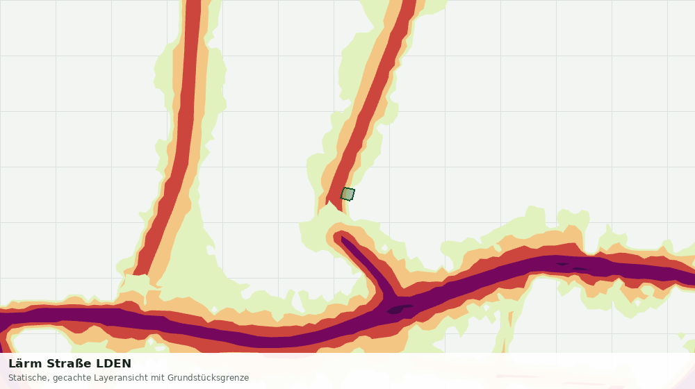 Statische Kartenansicht: Lärm Straße LDEN
