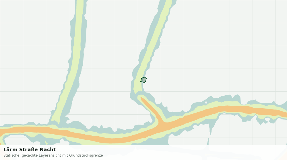 Statische Kartenansicht: Lärm Straße Nacht