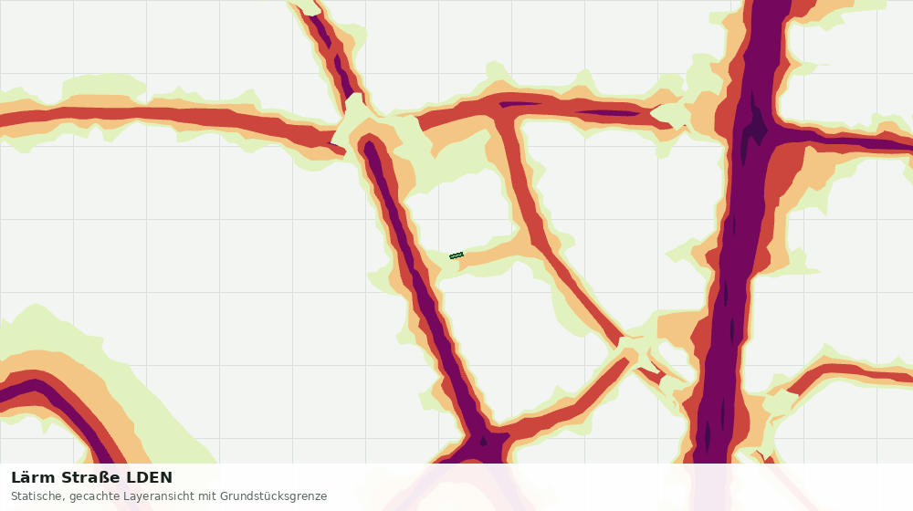 Statische Kartenansicht: Lärm Straße LDEN
