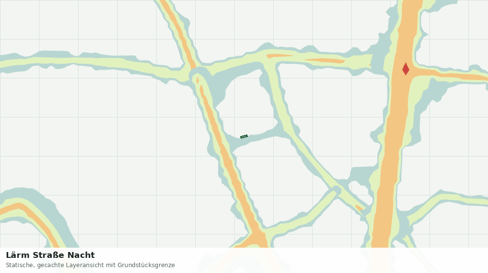 Statische Kartenansicht: Lärm Straße Nacht