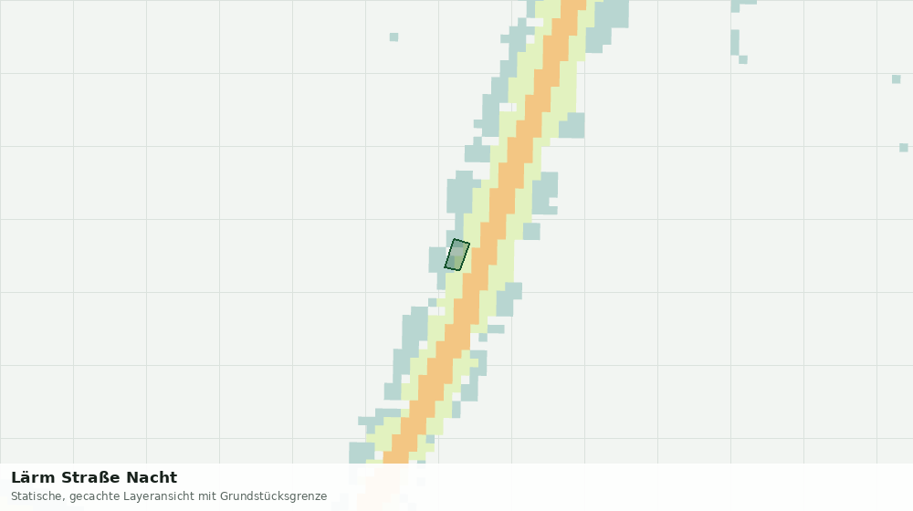 Statische Kartenansicht: Lärm Straße Nacht