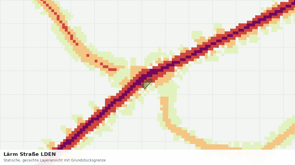 Statische Kartenansicht: Lärm Straße LDEN