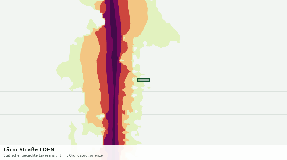 Statische Kartenansicht: Lärm Straße LDEN