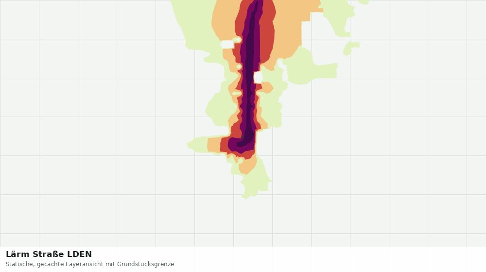 Statische Kartenansicht: Lärm Straße LDEN