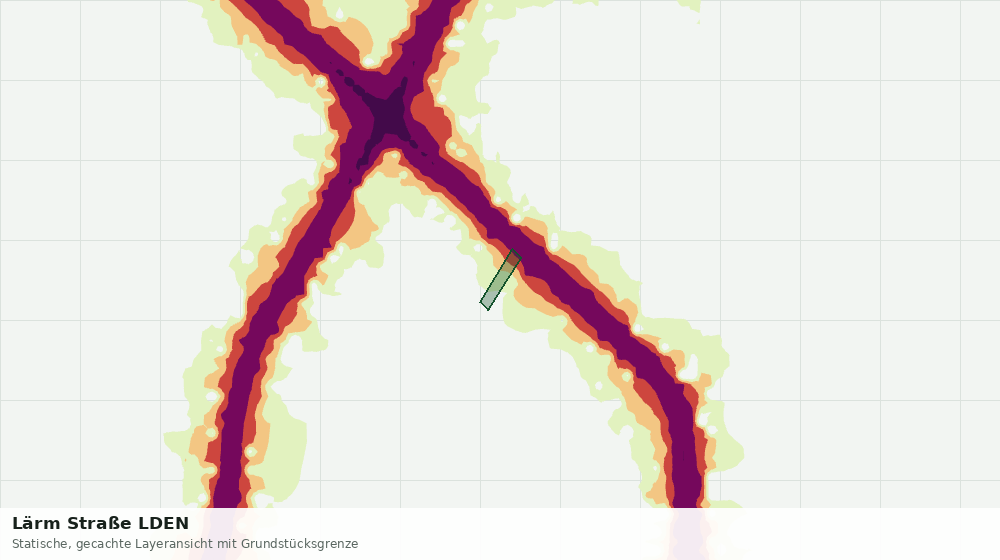 Statische Kartenansicht: Lärm Straße LDEN