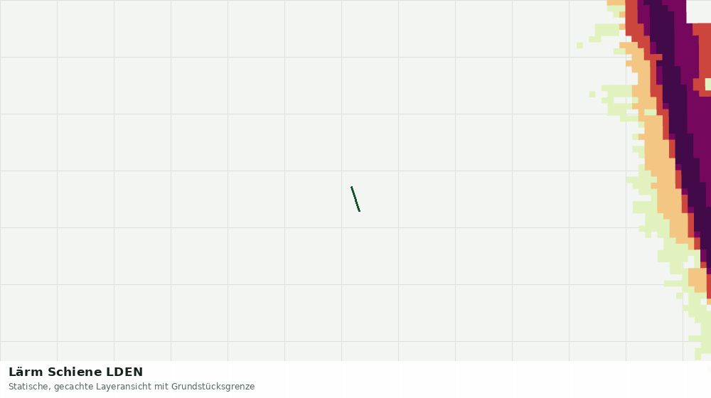 Statische Kartenansicht: Lärm Schiene LDEN