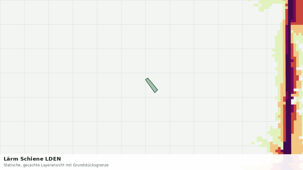 Statische Kartenansicht: Lärm Schiene LDEN