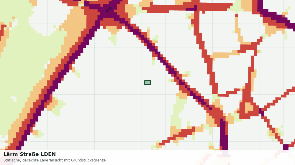 Statische Kartenansicht: Lärm Straße LDEN