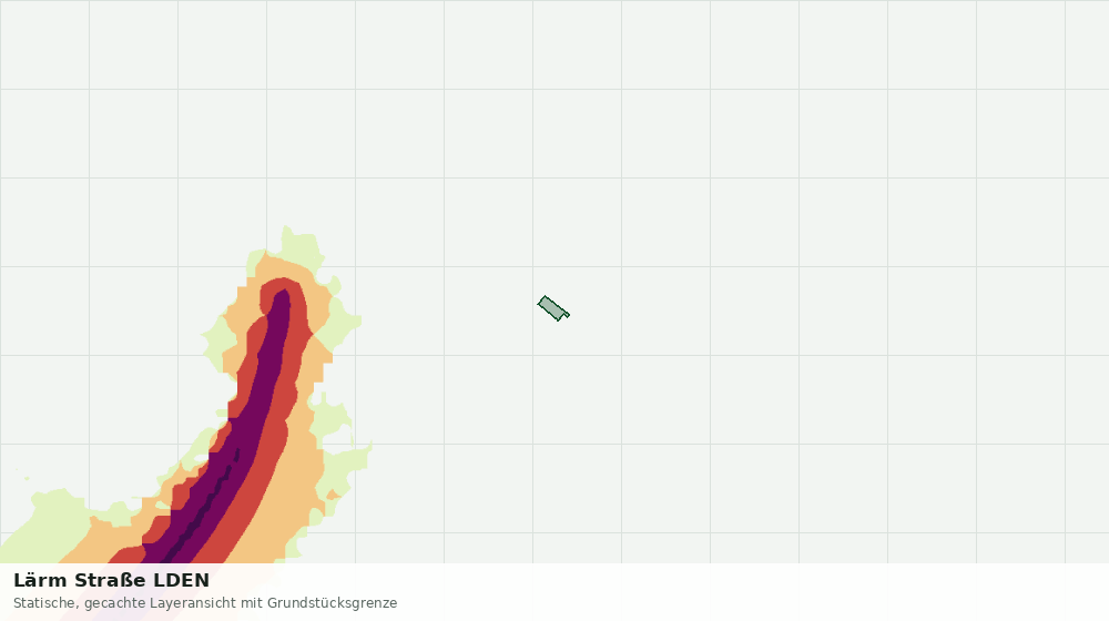 Statische Kartenansicht: Lärm Straße LDEN
