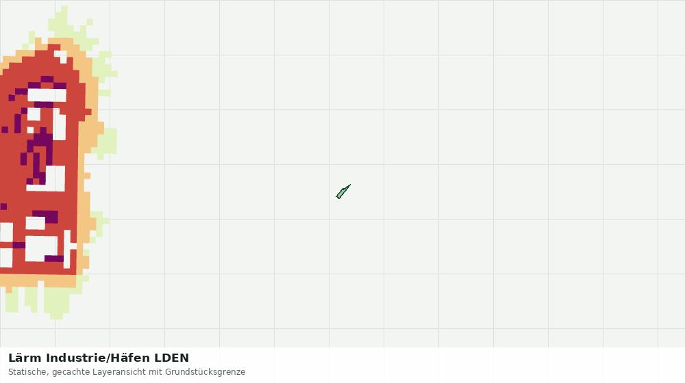 Statische Kartenansicht: Lärm Industrie/Häfen LDEN