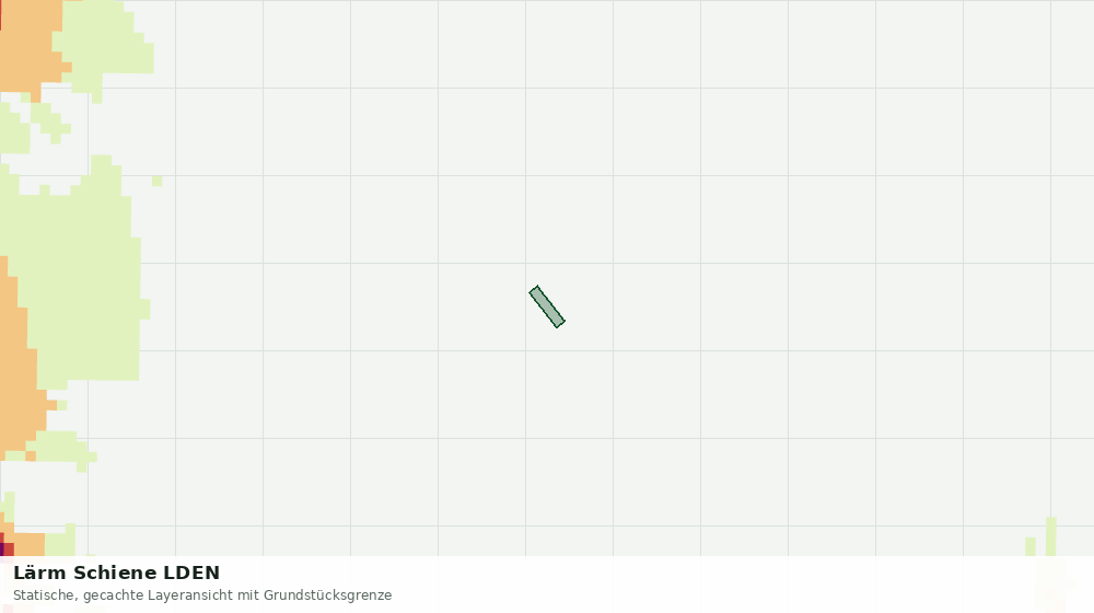 Statische Kartenansicht: Lärm Schiene LDEN